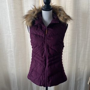 Alpine design, hooded, down vest S